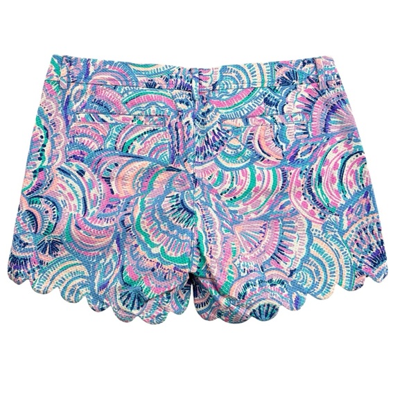 Lilly Pulitzer The Buttercup Scalloped Hem Shorts Sz 6 - Picture 3 of 8